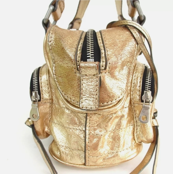AUTHENTIC GOLD CHLOE BETTY SHOULDER BAG LEATHER - Picture 2 of 12